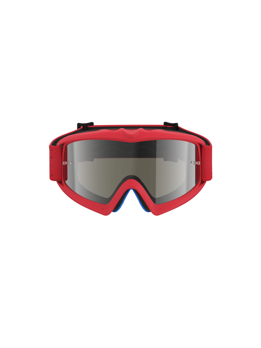 Alpinestars Vision Youth Vesta Goggles, Youth Motocross Goggles, Red Fluo and Mirror Silver, anti-fog lens with tear-off posts.