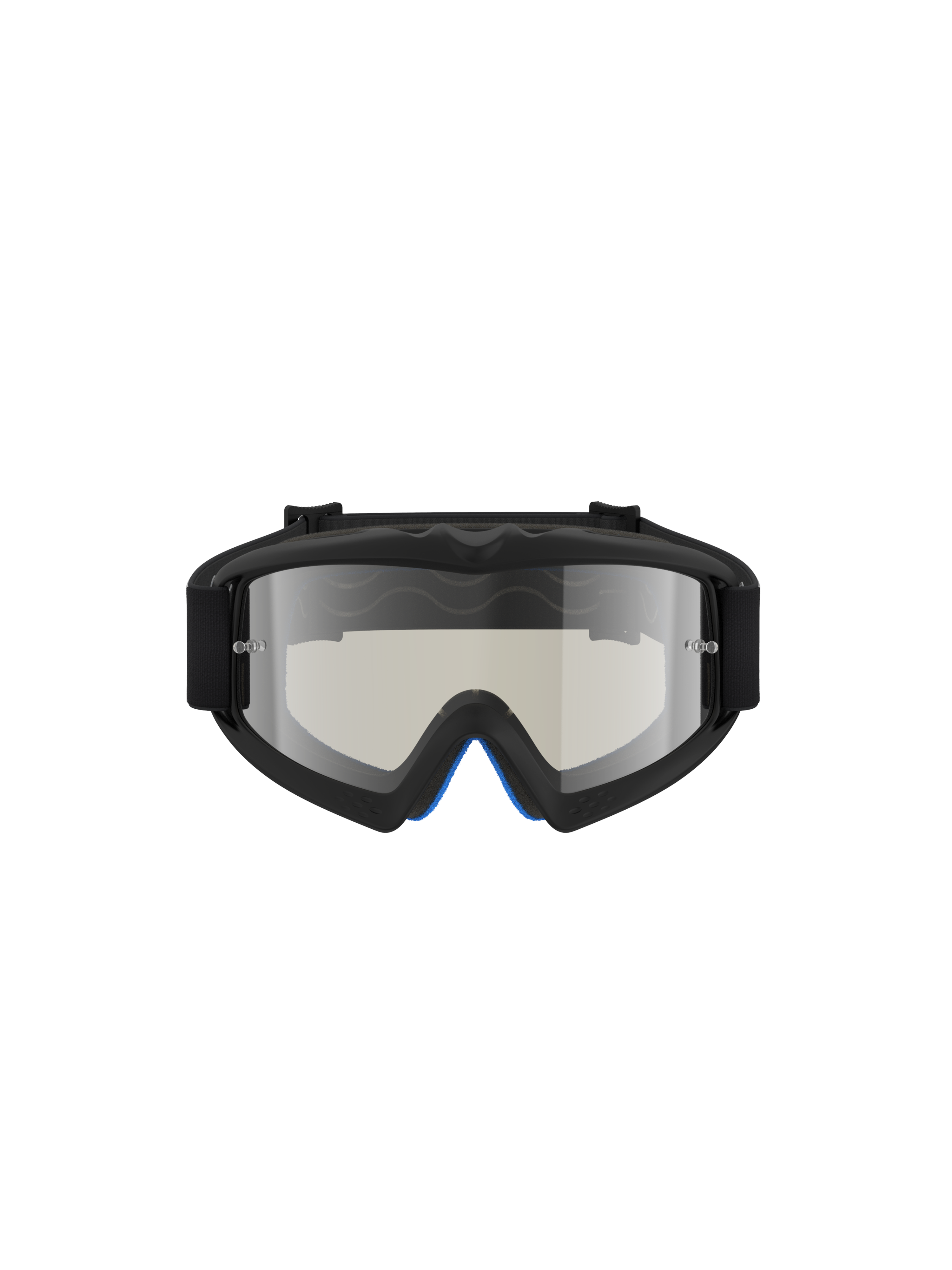 Alpinestars Vision Youth Atrox Goggles for youth motocross, featuring a black frame and silver mirror lens.