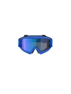 Alpinestars Vision Youth Blaze Goggles, motorcrossbril, blauw spiegelend blauw, met een blauwe spiegelende lens en flexibel blauw frame, hoogwaardige oogbescherming voor jonge off-road rijders