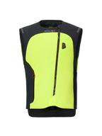 Alpinestars Tech-Air 3 V2 Systeem, motorfiets airbagvest, neongeel en zwart, voorzien van een diagonale ritssluiting, autonoom elektronisch beschermingssysteem en een strakke moderne constructie voor gebruik op de weg