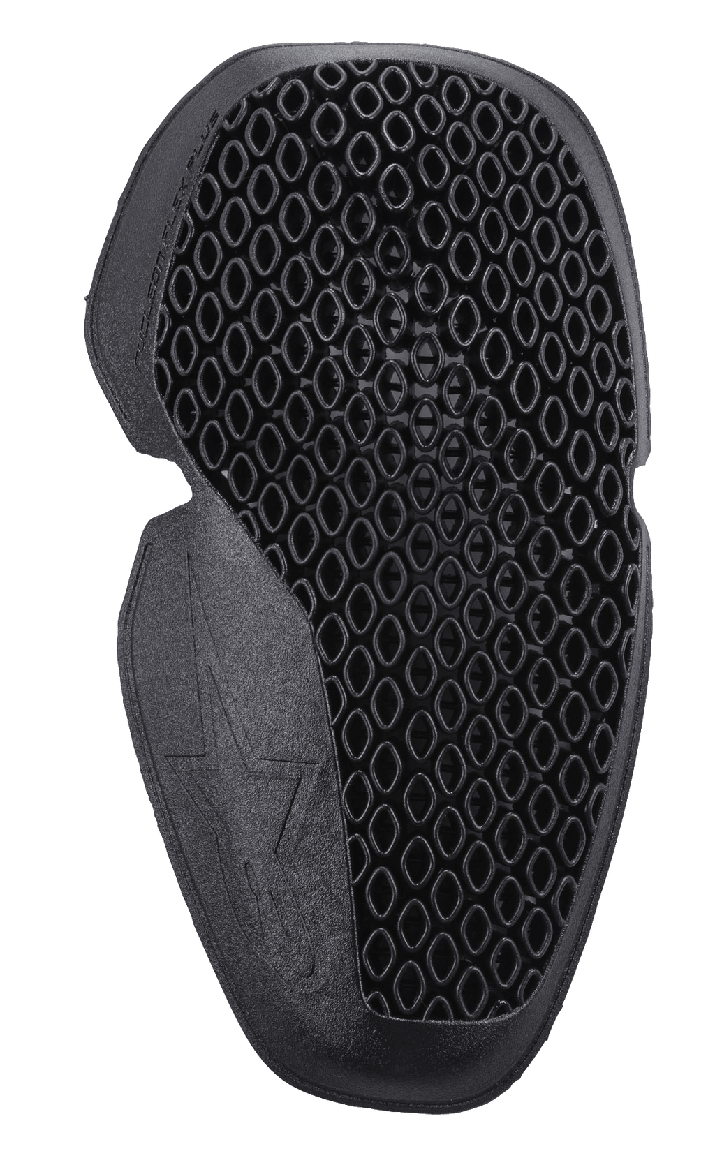 Alpinestars Nucleon Flex Plus kniebeschermer, zwart, motor knie-protector inzetstuk met een geperforeerde open-cel honingraatstructuur, ergonomisch slank profiel, flexibel ontwerp met sterlogo in reliëf
