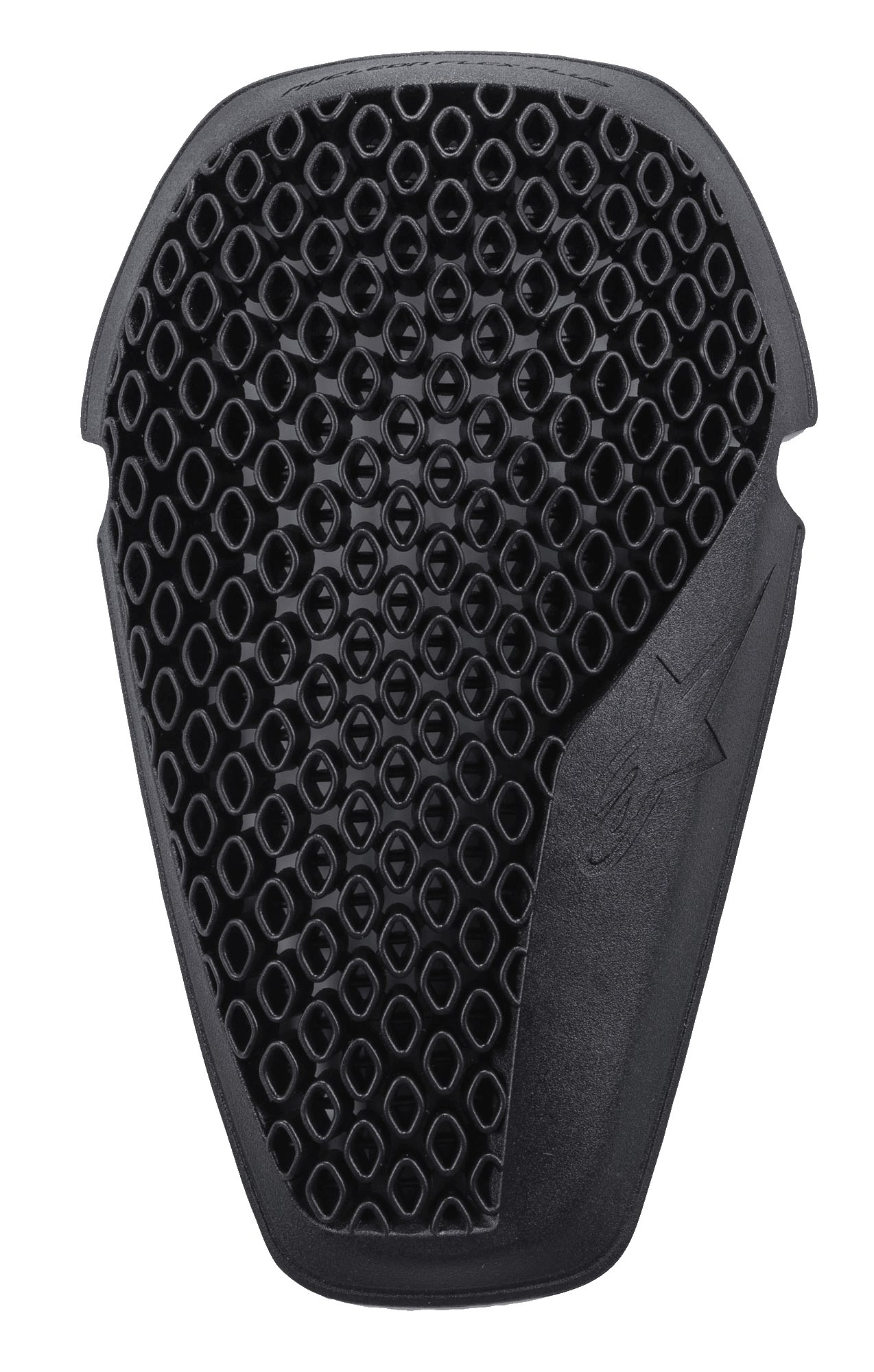 Alpinestars Nucleon Flex Plus kniebeschermers, zwart, motor protectie-insert met een geventileerde open-cel honingraatstructuur, ergonomische vorm met geëmbosseerd sterlogo, flexibel en laag profiel ontwerp voor impactbescherming