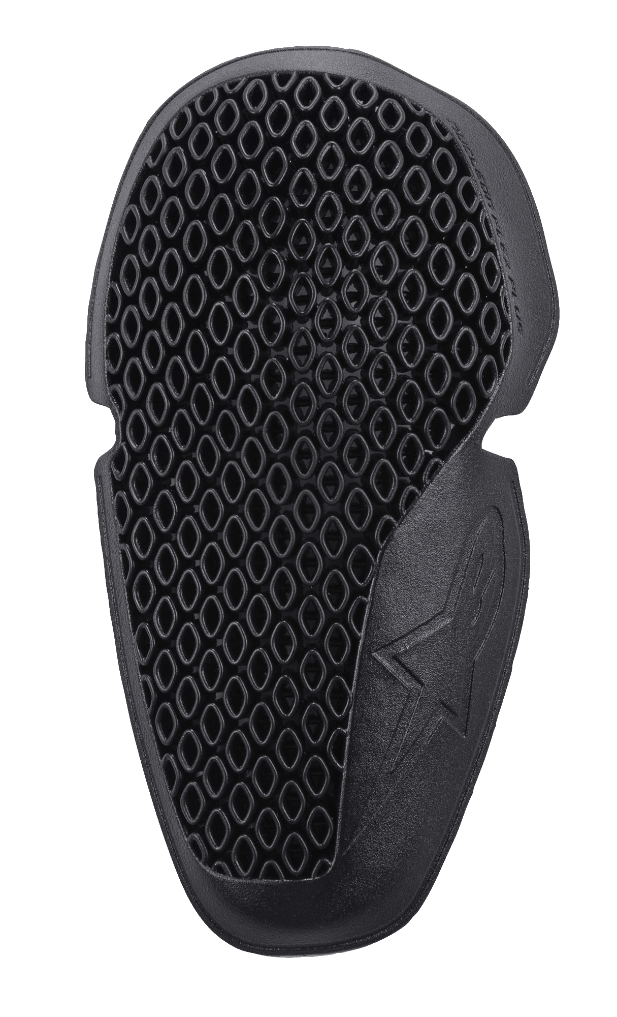 Alpinestars Nucleon Flex Plus elleboogbeschermers, zwarte motorbeschermingsinsert met een open honingraatstructuur voor ventilatie, flexibel ergonomisch ontwerp met reliëf ster-logo, CE Level 1 gecertificeerde impactbescherming