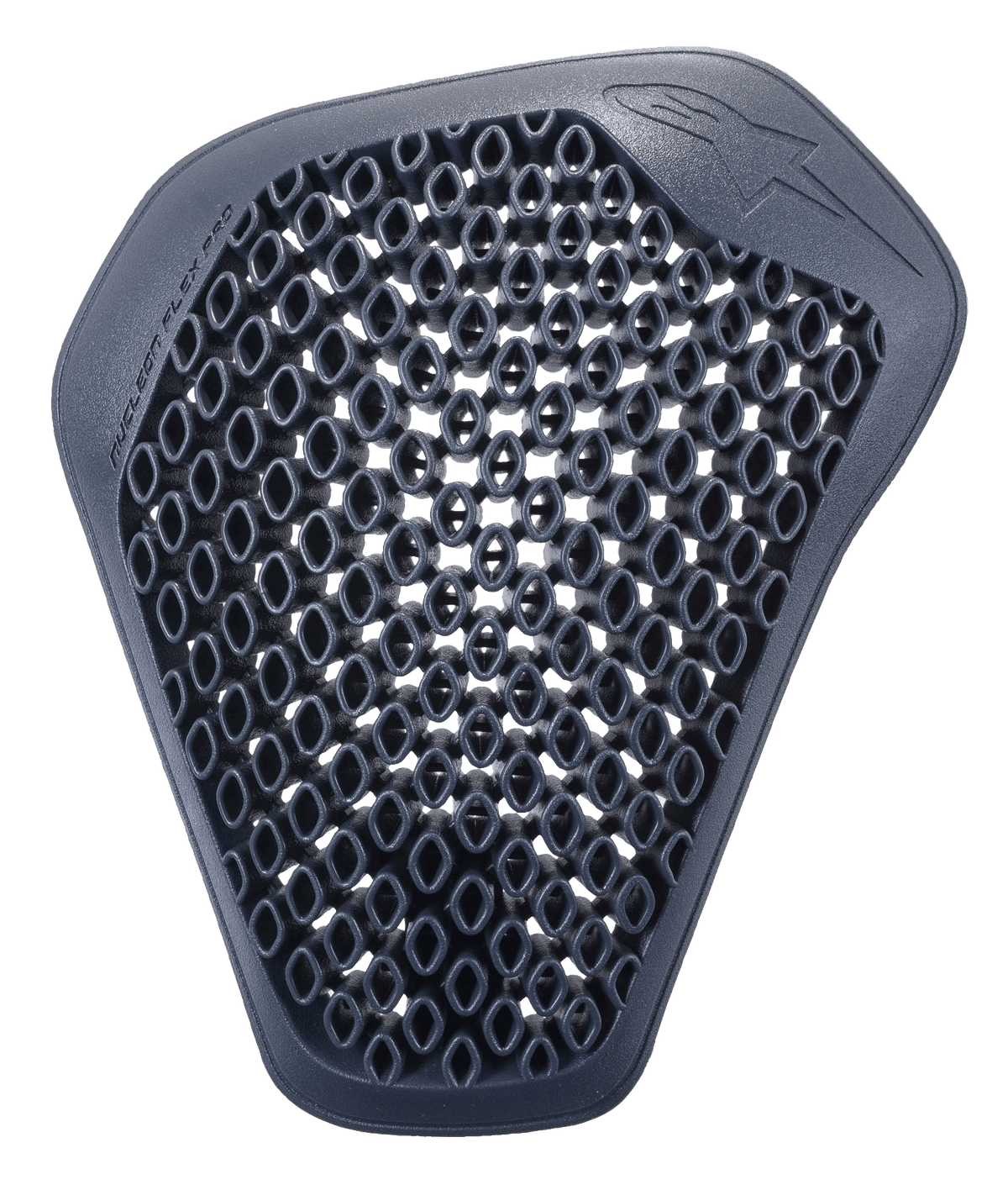 Alpinestars Nucleon Flex Pro schouderprotector, antraciet, losse protectie-insert met geventileerde honingraatstructuur, ergonomisch en flexibel ontwerp voor motorkleding