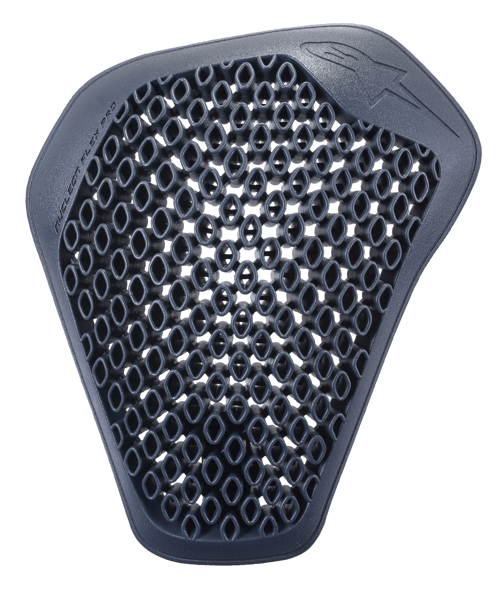 Alpinestars Nucleon Flex Pro schouderprotector, antraciet, losse protectie-insert met geventileerde honingraatstructuur, ergonomisch en flexibel ontwerp voor motorkleding