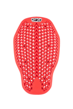 Alpinestars Nucleon Plasma rugbeschermer inzetstuk, motorfiets rugprotector, rood, flexibel zigzag-meshontwerp met ventilatieopeningen, CE Level 2 gecertificeerde impactbescherming, ergonomisch inzetstuk voor motorjassen