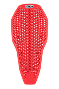 Alpinestars Nucleon Plasma Full Back Protector Insert, rood, motorrugbescherming met een geperforeerd zigzagpatroon, lichtgewicht en flexibel ontwerp voor ventilatie, schokabsorberende beschermende insert