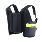 Alpinestars Bionic Rib Support, kart ribbeschermer, zwart en fluogeel, voorzien van ASTARS-branding, verstelbare mesh-banden en meerlaagse gevoerde constructie voor een ergonomische pasvorm.