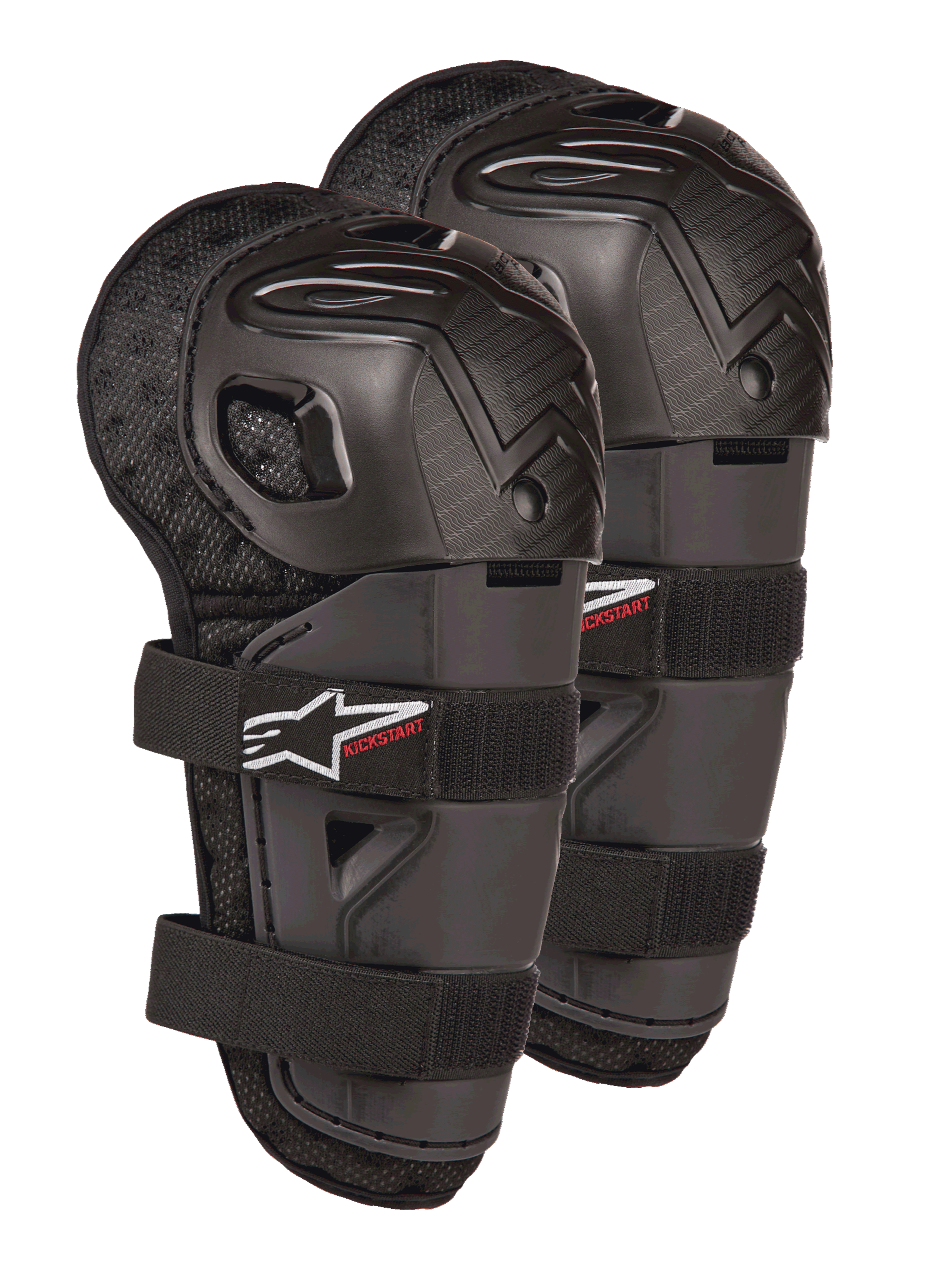 Jeugd Bionic Action Kickstart - Zwart Rood Kniebeschermers Motocross ...