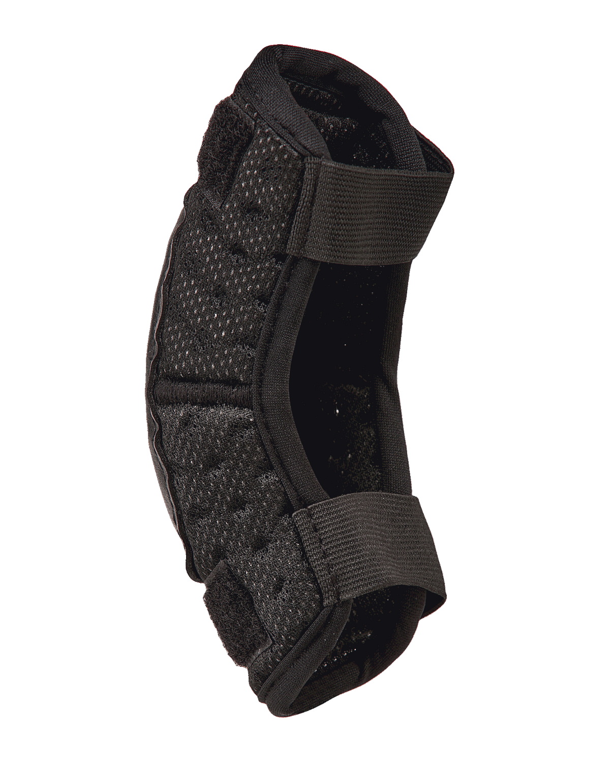 Alpinestars Youth Bionic Action Kickstart elleboogbeschermer, zwarte motorcross elleboogbeschermer, zijaanzicht met dubbele elastische banden en flexibele geperforeerde vulling, duurzame off-road beschermende uitrusting voor kinderen