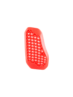 Alpinestars Nucleon Plasma Divided Chest Protector Insert, rood, rechterdeel, voorzien van een zigzag geperforeerd ontwerp voor optimale luchtstroom, lichtgewicht en flexibel bio-based impactmateriaal
