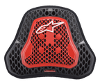 Alpinestars Nucleon KR Cell Cir protector, motorfiets borstbeschermer, transparant smoke rood en zwart, honingraat CELL-structuur, wit Alpinestars-logo, lichtgewicht geventileerde borstbescherming