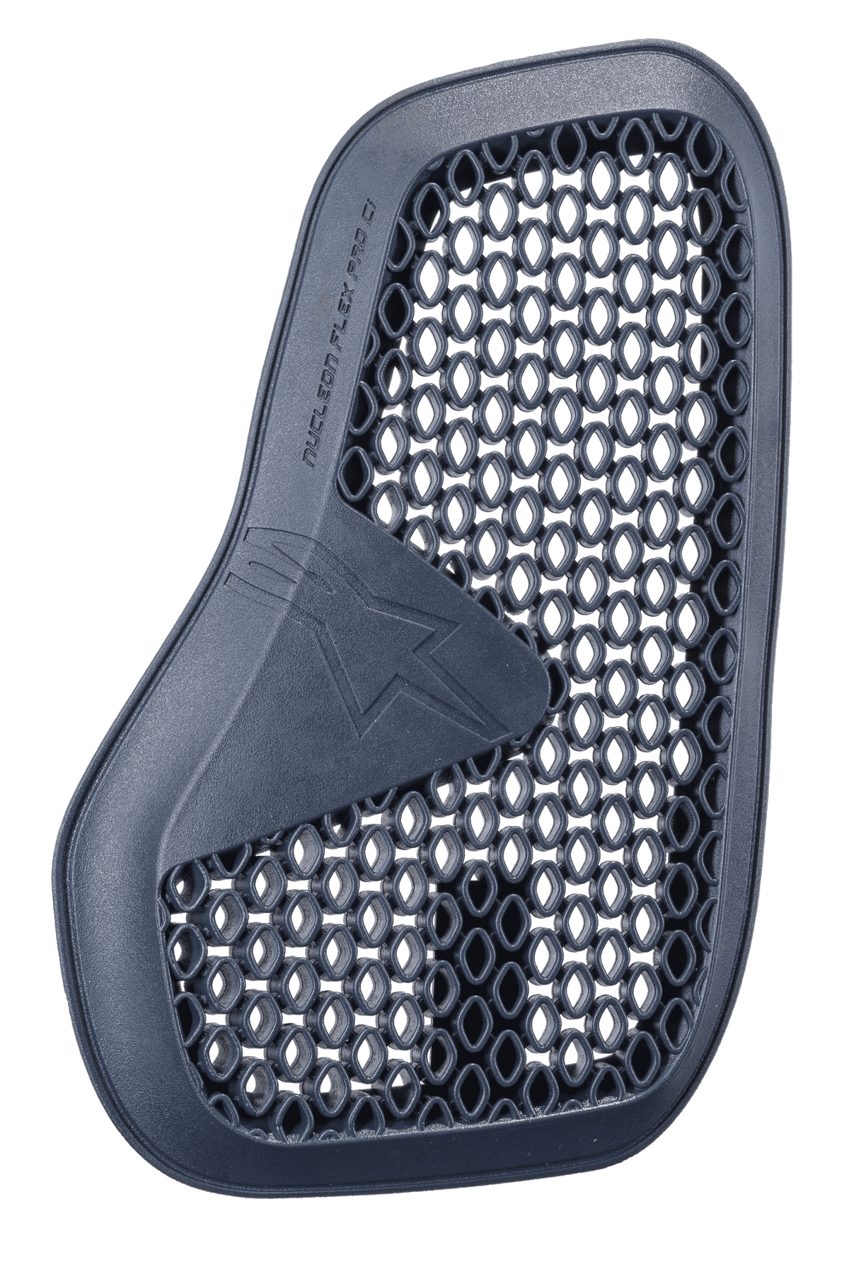 Alpinestars Nucleon Flex Pro Ci protector, motor-borstbeschermer, antraciet, donkergrijze beschermende pad met honingraatpatroon, gebogen ergonomisch ontwerp met geëmbosseerd sterlogo, zeer geventileerde microstructuur