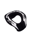 Alpinestars Jeugd Sequence nekbrace, zwart-wit, motorcrossnekbeschermer met dubbele dichtheid schuim en verlengde achterzijde.