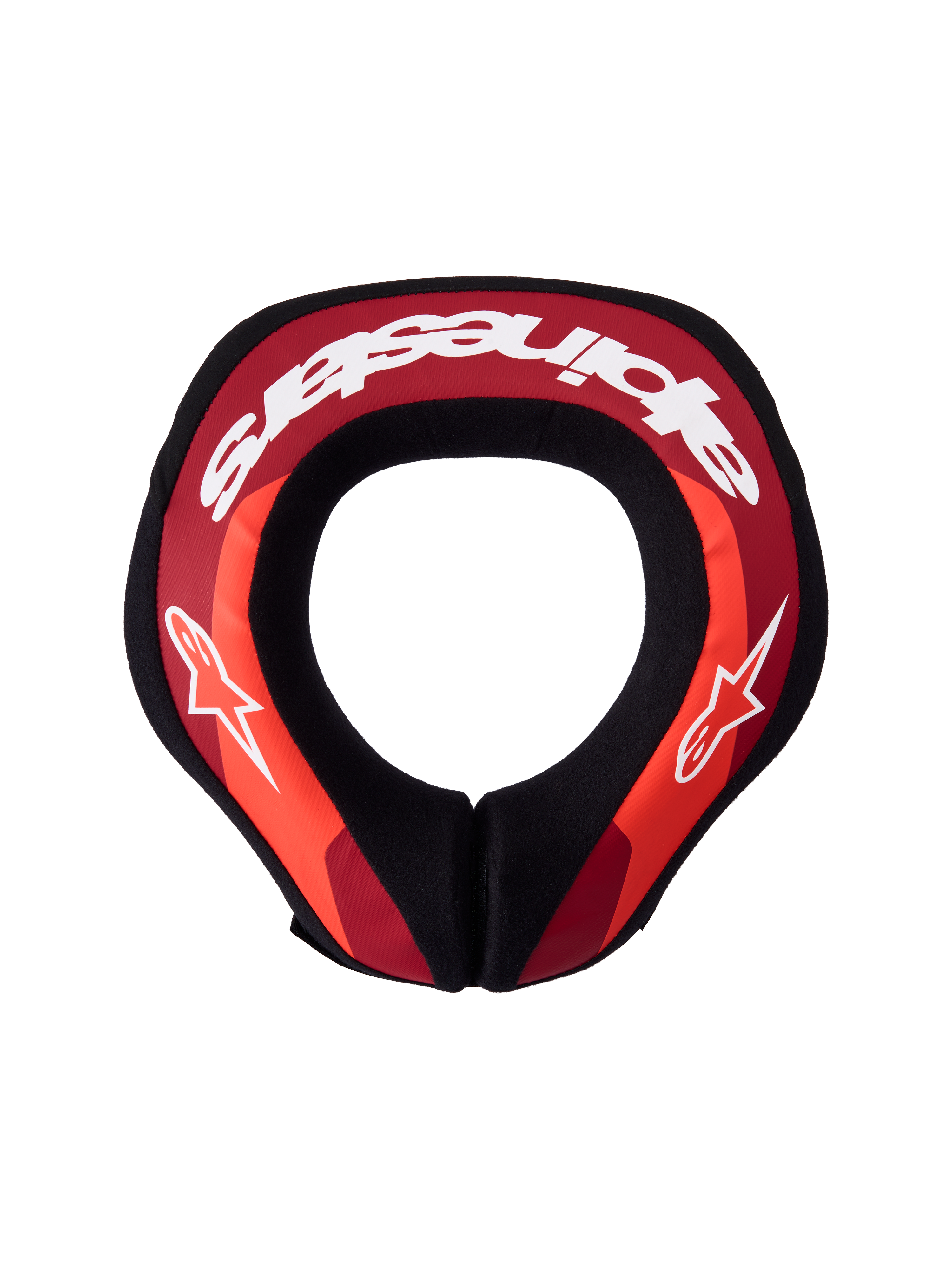 Alpinestars Youth Sequence Neck Roll, Motocross Neck Protection, Youth, Red and White, double-density core with ergonomic fit for junior riders.