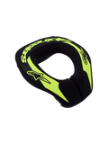 Alpinestars Jeugd Sequence nekbrace, ergonomische neksteun voor motocross en karting, geel fluo en zwart, CE-gecertificeerd categorie 2.