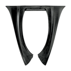 Alpinestars BNS Tech Carbon neksteun, motorcross en off-road nekbrace, unisex, zwart, gemaakt van een hoogwaardig carbon polymeer voor lichtgewicht impactbescherming, bovenaanzicht van het ergonomische frameontwerp.
