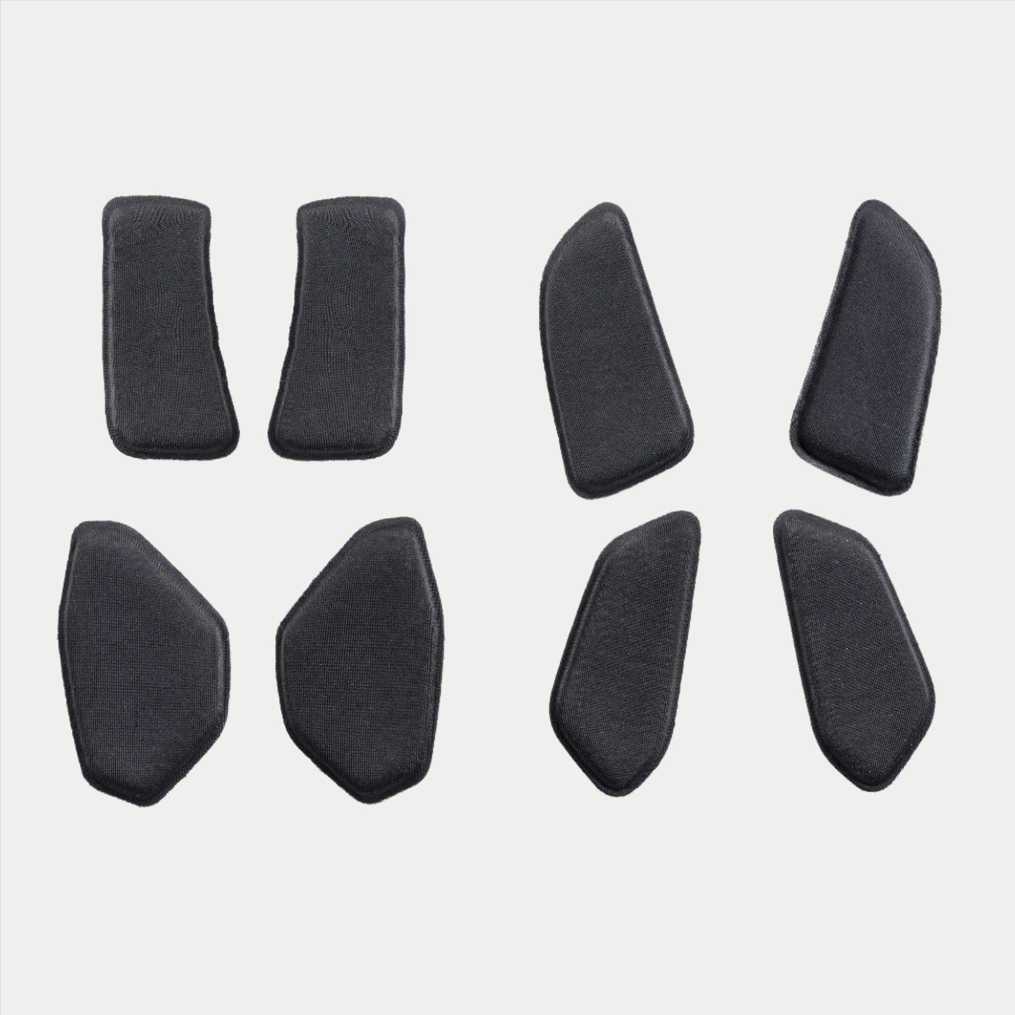 Alpinestars BNS Soft Pad Set, zwart, achtdelige vervangingsset voor BNS nekbeschermingssystemen, gevormde schuimrubberen inzetstukken voor MTB en off-road rijden