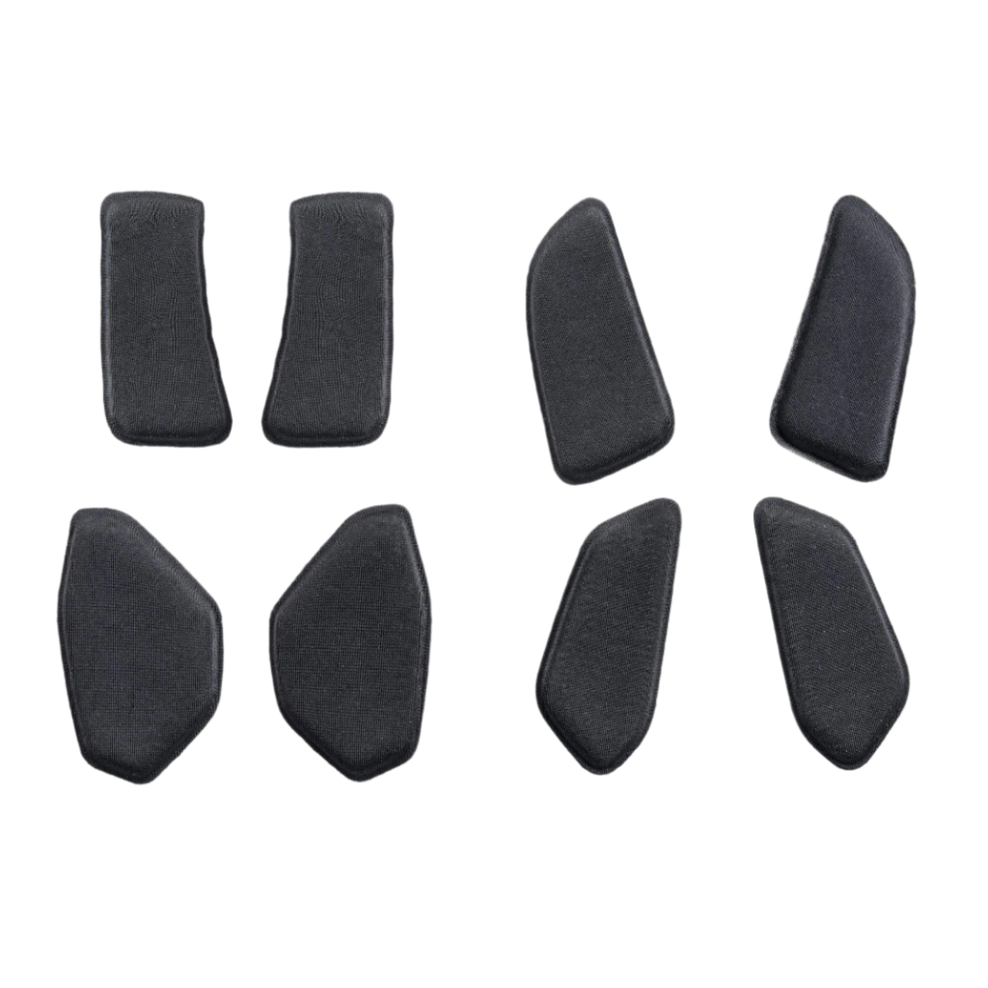 Alpinestars BNS Soft Pad Set, vervangende comfort vulling voor nekbescherming, zwart, set gevormde pads met getextureerde stof, ontworpen voor het BNS Tech 2-systeem, MTB en off-road beschermingsaccessoire