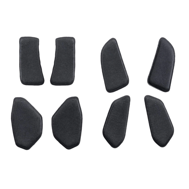Alpinestars BNS Soft Pad Set, vervangende comfort vulling voor nekbescherming, zwart, set gevormde pads met getextureerde stof, ontworpen voor het BNS Tech 2-systeem, MTB en off-road beschermingsaccessoire