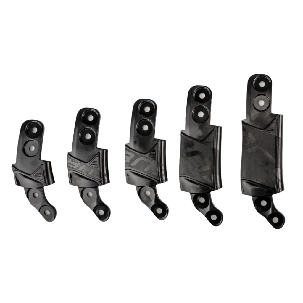 Alpinestars BNS Maat Adapter Kit, Bionic Neck Support accessoire, zwart, vijf kunststof maatonderdelen van verschillende hoogtes voor nauwkeurige aanpassing van de brace, modulaire pasvormonderdelen voor off-road bescherming