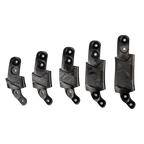 Alpinestars BNS Maat Adapter Kit, Bionic Neck Support accessoire, zwart, vijf kunststof maatonderdelen van verschillende hoogtes voor nauwkeurige aanpassing van de brace, modulaire pasvormonderdelen voor off-road bescherming