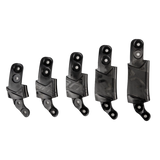 Alpinestars BNS Maat Adapter Kit, Bionic Neck Support accessoire, zwart, vijf kunststof maatonderdelen van verschillende hoogtes voor nauwkeurige aanpassing van de brace, modulaire pasvormonderdelen voor off-road bescherming