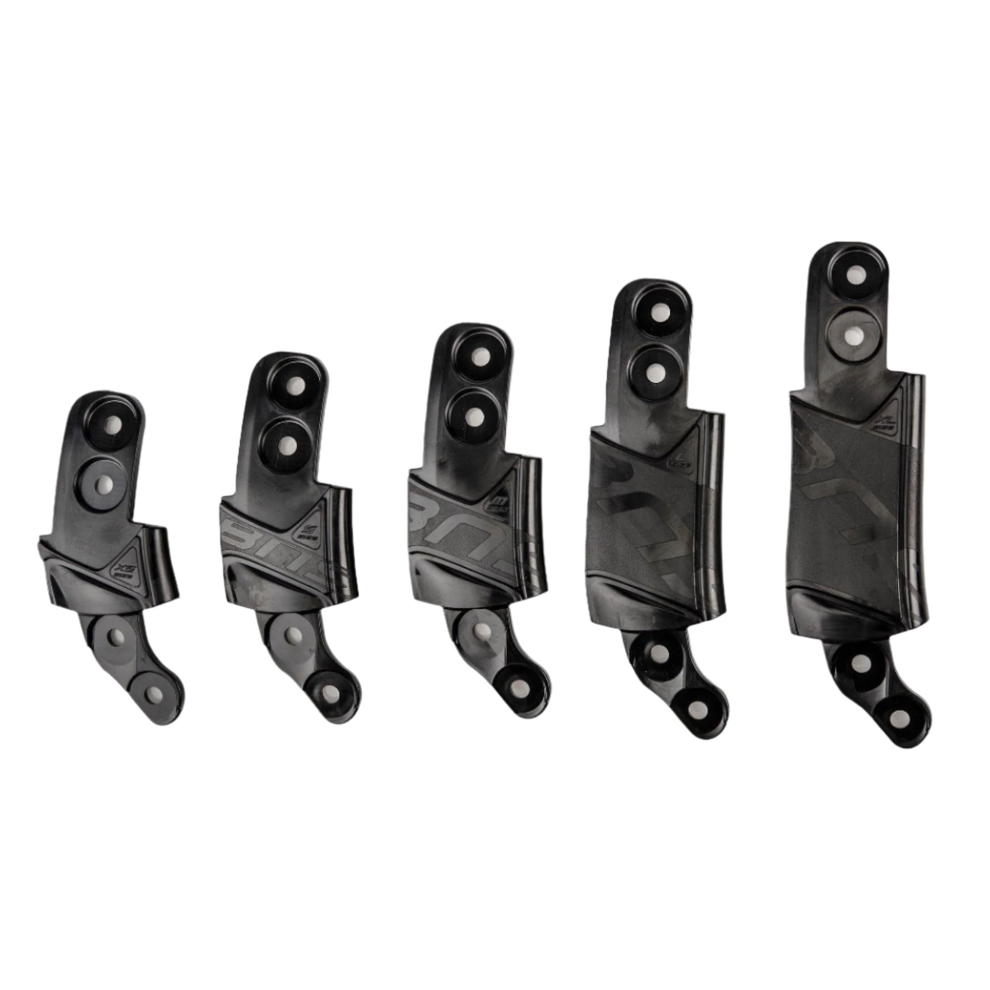Alpinestars BNS Maat Adapter Kit, Bionic Neck Support accessoire, zwart, vijf kunststof maatonderdelen van verschillende hoogtes voor nauwkeurige aanpassing van de brace, modulaire pasvormonderdelen voor off-road bescherming