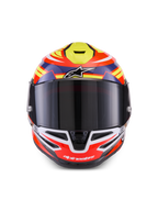 Alpinestars S-R7 Taiyo Furusato helm, integraalmotorhelm voor racegebruik, rood, wit, blauw en geel, CE-gecertificeerde carbon constructie