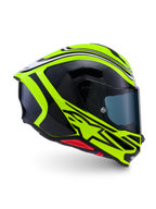 Alpinestars S-R7 Zeal helm ECE 22.06, integraalmotorhelm, fluorgeel, zwart en wit, carbon constructie