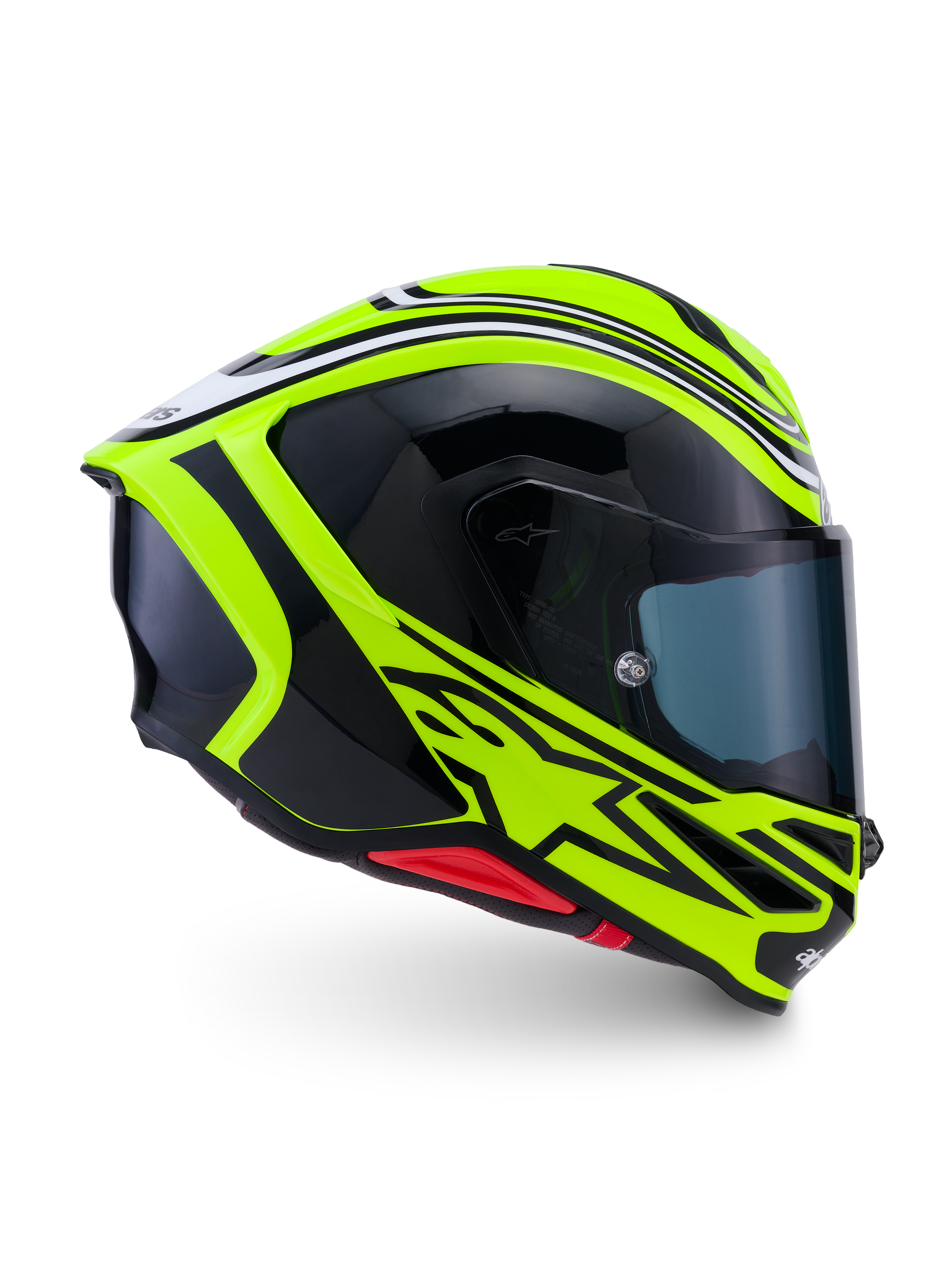 Alpinestars S-R7 Zeal helm ECE 22.06, integraalmotorhelm, fluorgeel, zwart en wit, carbon constructie