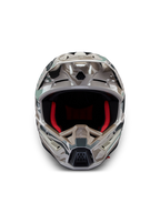 Alpinestars S-M5 Mineral ECE 22.06 helm, motorcrosshelm in warm grijs en celadon groen glanzend, lichtgewicht thermoplastische schaal.
