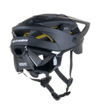 Alpinestars Vector Tech Solid Helm, MTB-helm, zwarte matte en glanzende afwerking, voorzien van Mips-bescherming, 19 ventilatieopeningen en uitgebreide nekdekking voor off-road trailbescherming.