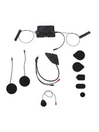 Alpinestars A-Connect communicatiesysteem, motorhelm intercom accessoires inclusief regeleenheid, Harman Kardon-luidsprekers, microfoon en bedradingscomponenten, zwart