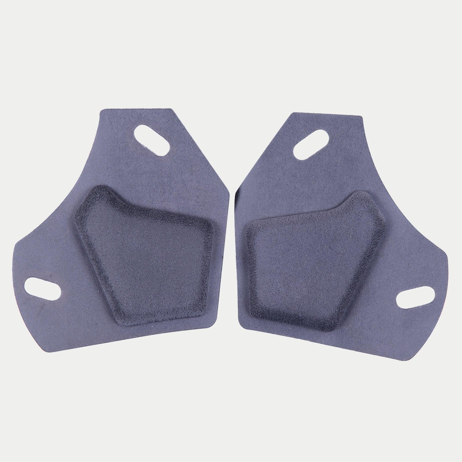 Alpinestars Supertech R10 oorkussenset, motorhelm-accessoire, grijs, set vervangende oorkussens voor de binnenzijde van de helm met vlakke grijze stoffen achterkant, ovale uitsparingen en verhoogde vulling in het midden, officieel vervangingsonderdeel voor S-R10 helmen