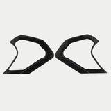 Alpinestars Supertech R10 Shield Mechanism Cover, Helmet Accessory, Black Glossy, pair of sleek angular plastic covers for visor mechanism, high-gloss finish, official replacement part for S-R10 helmets