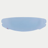 Alpinestars Supertech R10 AFHS-01 Shield Pinlock Lens, Transparent Clear anti-fog visor insert, featuring Pinlock 120XLT branding on the bottom left, official replacement part for S-R10 motorcycle helmets.
