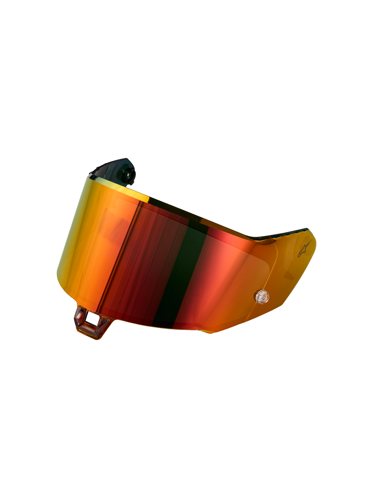 Alpinestars Absolute Vision Shield V2, reserve motorhelmvizier met rode spiegelende afwerking voor S-R10 en S-R7 helmen, synthetische constructie