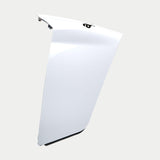 Alpinestars Supertech R10 Solid Race Spoiler, helm-accessoire, Solid White Glossy, vervangend aerodynamisch onderdeel voor S-R10-helmen, gestroomlijnd gebogen profiel met glanzende afwerking en zwart logo-detail