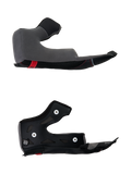 Alpinestars S-R7 wangkussenset, reserveonderdelen voor motorhelm, grijs en zwart, polyurethaan constructie met bevestigingsdrukknopen, gedetailleerd overzicht van helmaccessoire