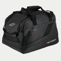 Alpinestars Supertech R10 helmtas, zwart, gevoerde semi-stijve constructie voor motorhelmen, voorzien van handgrepen met klittenbandsluiting, ritsopening, mesh ventilatiepanelen en reflecterende Alpinestars- en Supertech-logo's