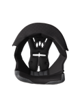 Alpinestars S-M3 Crown Pad, vervangende binnenvoering voor motorhelmen, zwart en grijs, geperforeerd ventilatieontwerp, schuimvulling met mesh-stof, ergonomische kussens voor comfort en bescherming