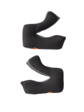 Alpinestars S-M3 Regular wangkussenset, helmonderdelen, grijs, set van linker en rechter vervangende wangkussens, voorgevormd schuim met vochtafvoerende stof, kleine oranje logolabels, ontworpen voor S-M3 off-road helmen