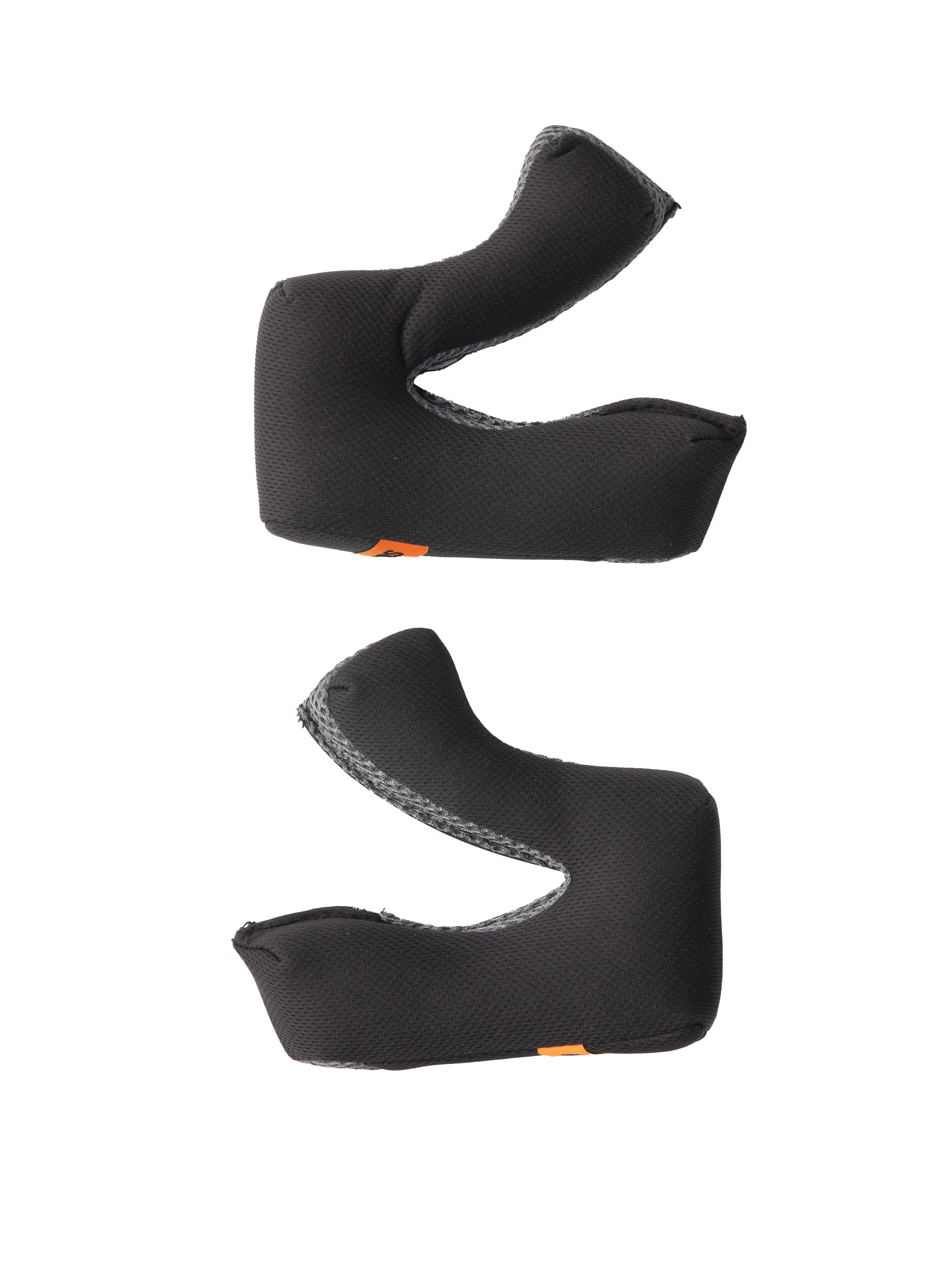 Alpinestars S-M3 Regular wangkussenset, helmonderdelen, grijs, set van linker en rechter vervangende wangkussens, voorgevormd schuim met vochtafvoerende stof, kleine oranje logolabels, ontworpen voor S-M3 off-road helmen