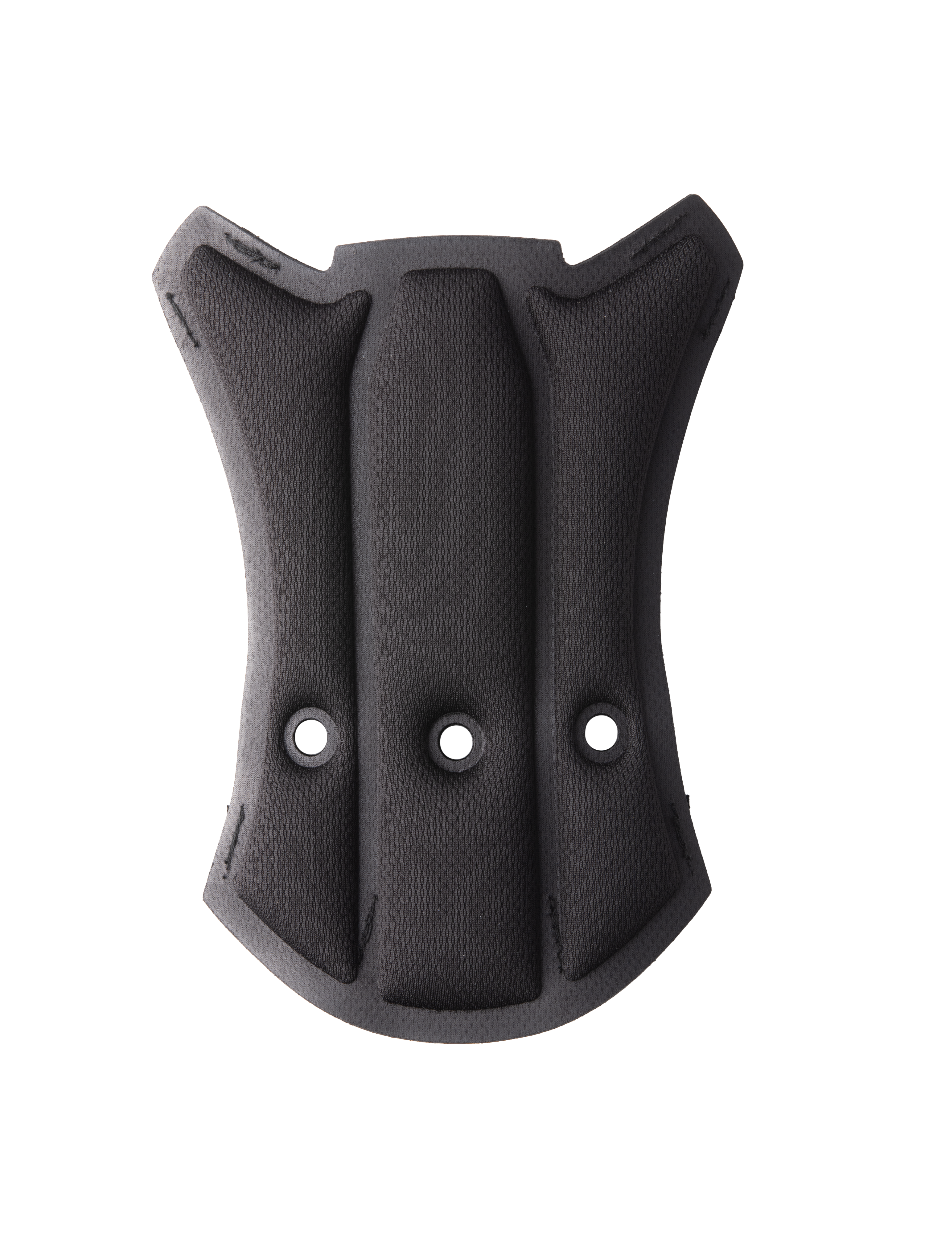 Alpinestars S-M7 oorkussenset, zwarte vervangende helmbekleding, voorzien van drie ventilatieopeningen en een getextureerd mesh-oppervlak, gebogen ergonomische vorm voor motorcross- en off-roadhelmen