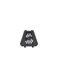 Alpinestars S-M3 Jeugd Kinventilatie, zwart, officieel vervangingsonderdeel voor SM3 Jeugd motocrosshelmen, trapeziumvormig ventilatie-onderdeel met honingraatmesh en logo in reliëf, helmaccessoire