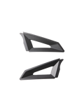 Alpinestars S-M3 Top Vent Sides, zwart, paar vervangende ventilatie-onderdelen voor helmen, geometrisch ontwerp met driehoekige uitsparingen, matte afwerking, kunststof constructie voor motorcrosshelmen