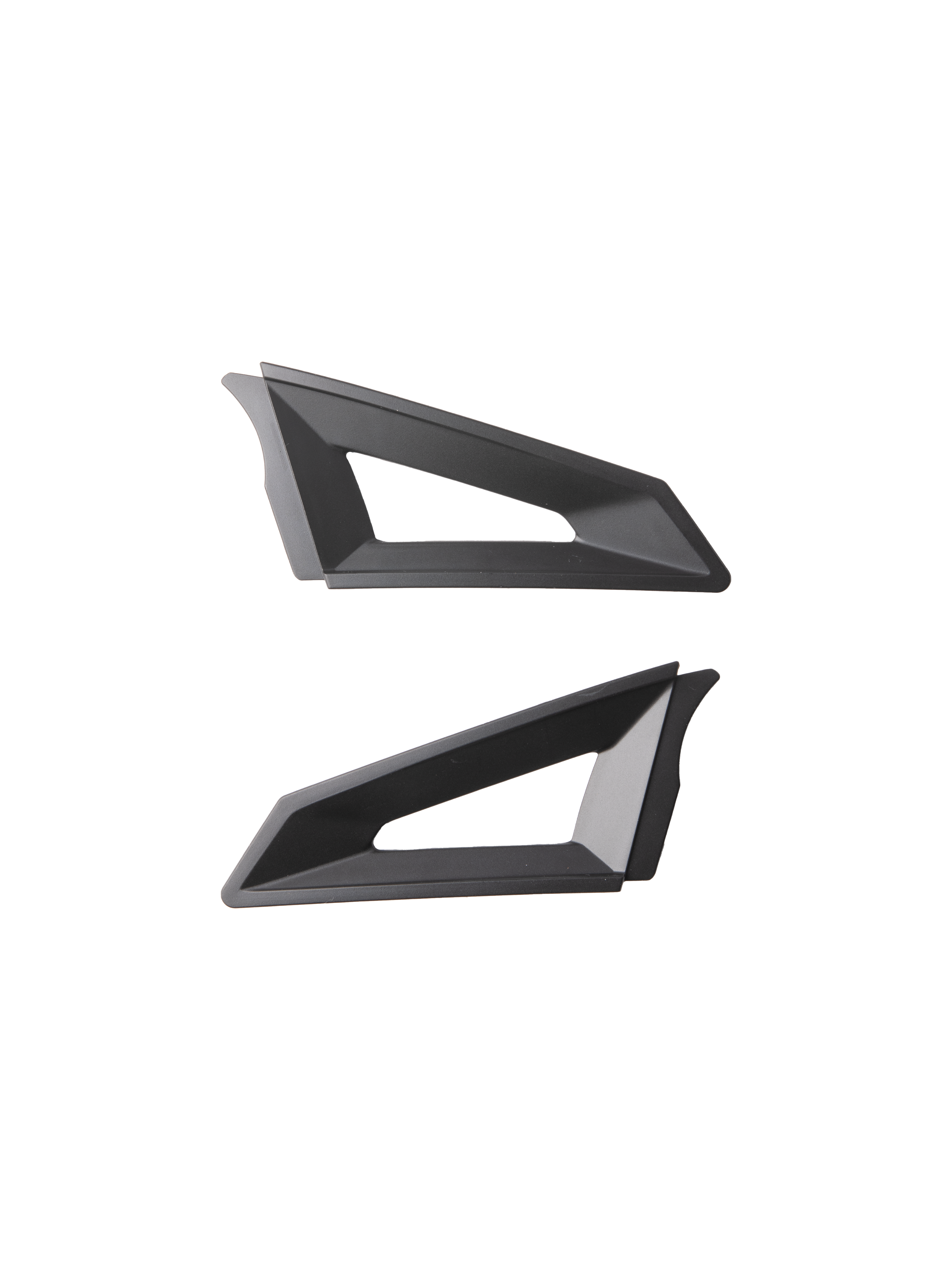 Alpinestars S-M3 Top Vent Sides, zwart, paar vervangende ventilatie-onderdelen voor helmen, geometrisch ontwerp met driehoekige uitsparingen, matte afwerking, kunststof constructie voor motorcrosshelmen