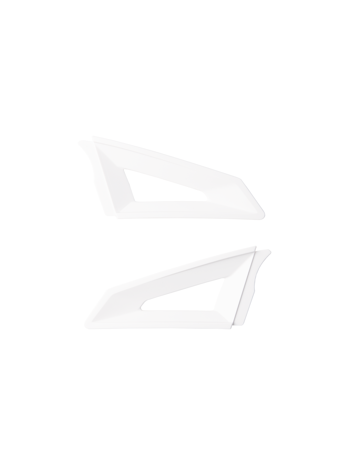 Alpinestars S-M3 Top Vent Sides, wit, ventilatieaccessoires voor motorhelm, paar aerodynamische vervangingsonderdelen met driehoekige uitsparingen, constructie van slagvast kunststof