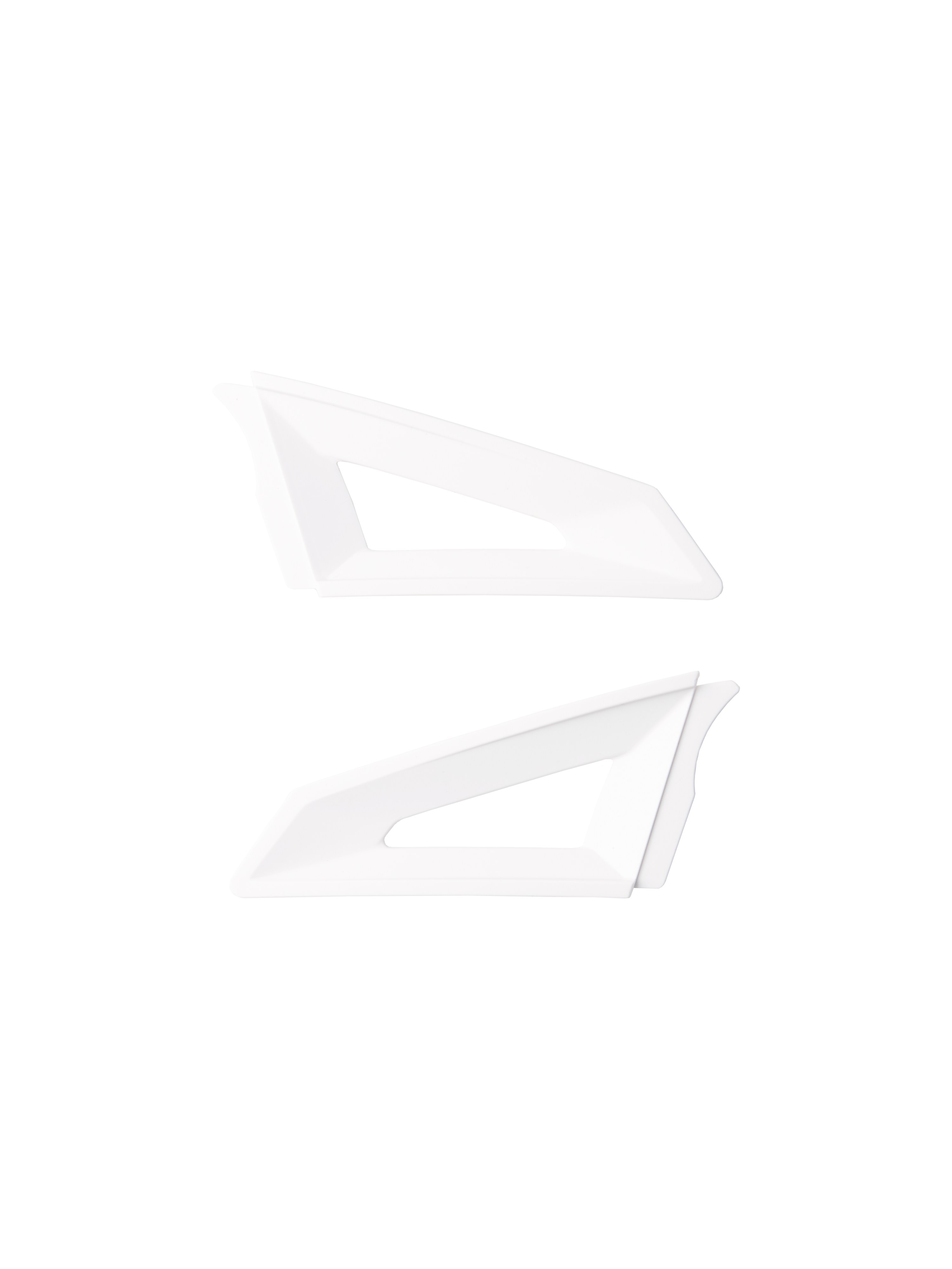 Alpinestars S-M3 Top Vent Sides, wit, ventilatieaccessoires voor motorhelm, paar aerodynamische vervangingsonderdelen met driehoekige uitsparingen, constructie van slagvast kunststof